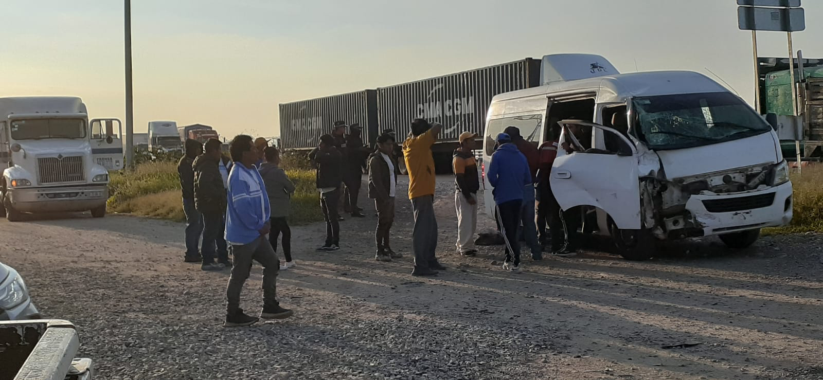 Choque múltiple en la federal 57 - Noticias de Querétaro