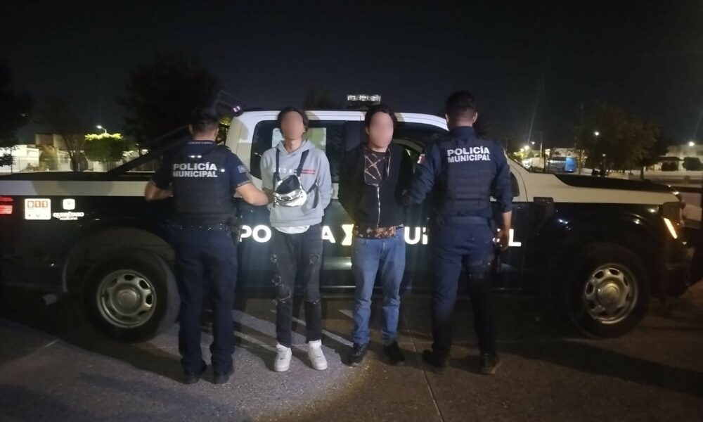 Detenidos dos masculinos por robo a comercio en la colonia Viñedos ...